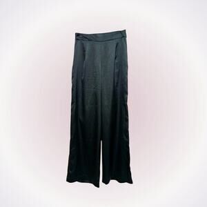 RNWY satin-feel high waist wide leg trousers | Sz 4